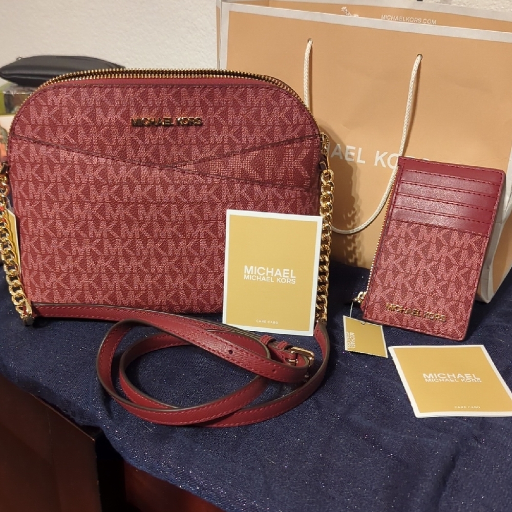 Michael Kors Red Crossbody Bag